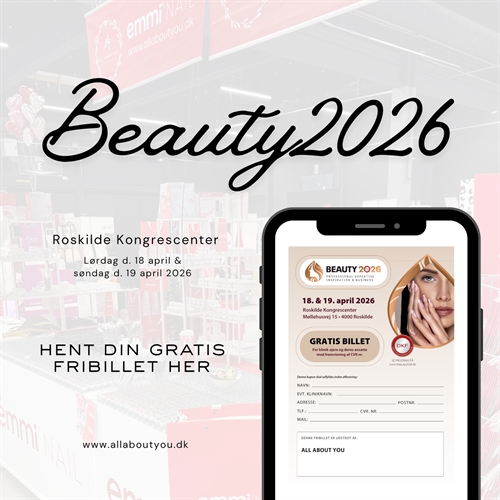 Gratis fribillet til Beauty messe i Roskilde 🏃‍♀️